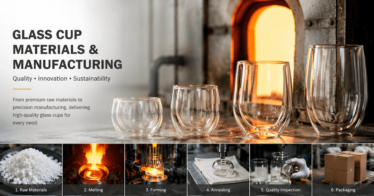 Glass Cup Materials and Manufacturing Guide for Custom Glassware Buyers